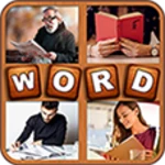 4 pics one word guessing game android application logo